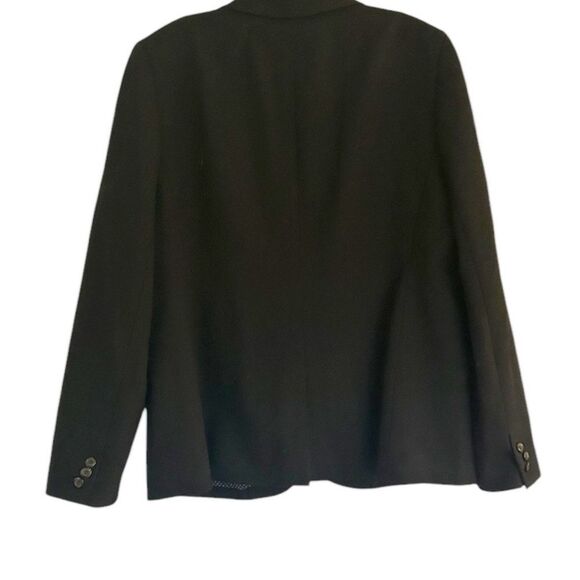 J Crew Black Parke Blazer Jacket Stretch Wool Blend Style G7726 Size 14 - Picture 4 of 12